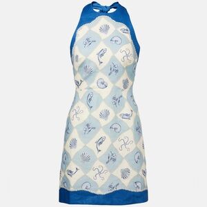 ALÉMAIS : Pia printed linen minidress size 2